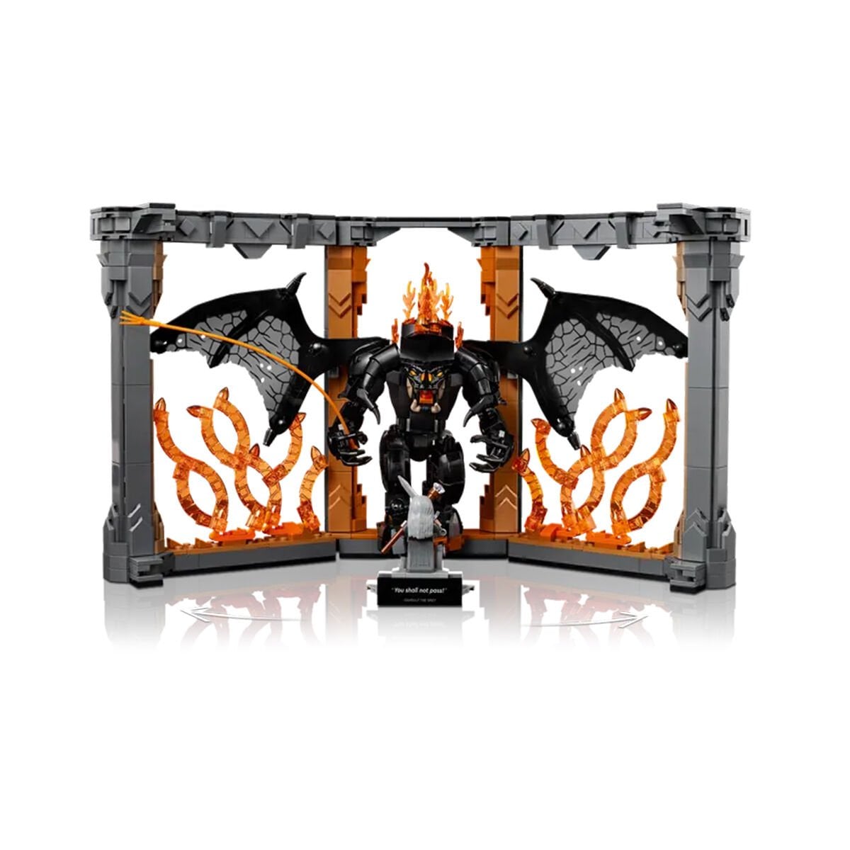 LEGO Icons Yüzüklerin Efendisi: Balrog Kitaplık Dekoru 10367 - 1201 Parça, 18+ Yetişkin Sergilik Yapım Seti