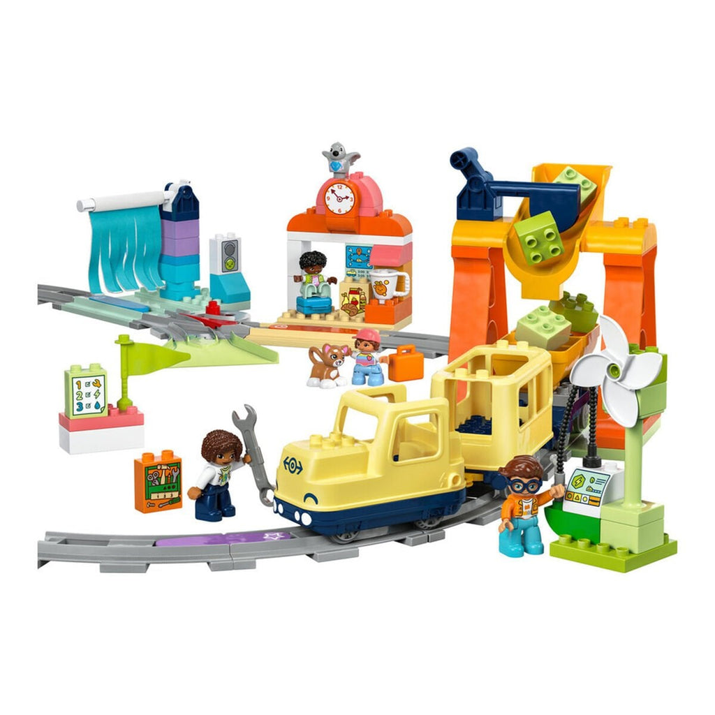 LEGO DUPLO Büyük İnteraktif Mahalle Treni 10428 - Işıklı ve Sesli Yapım Seti (103 Parça, 3+ Yaş)