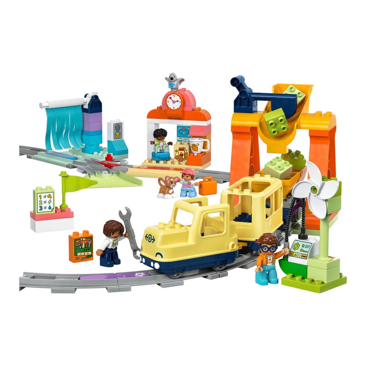 LEGO DUPLO Büyük İnteraktif Mahalle Treni 10428 - Işıklı ve Sesli Yapım Seti (103 Parça, 3+ Yaş)