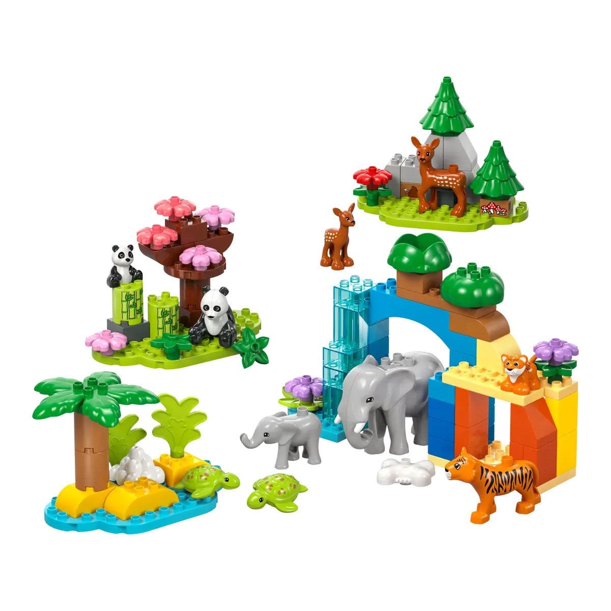 LEGO DUPLO 3'ü 1 Arada Vahşi Hayvan Aileleri (10446) - 92 Parça Eğitici Yapım Seti, 2+ Yaş