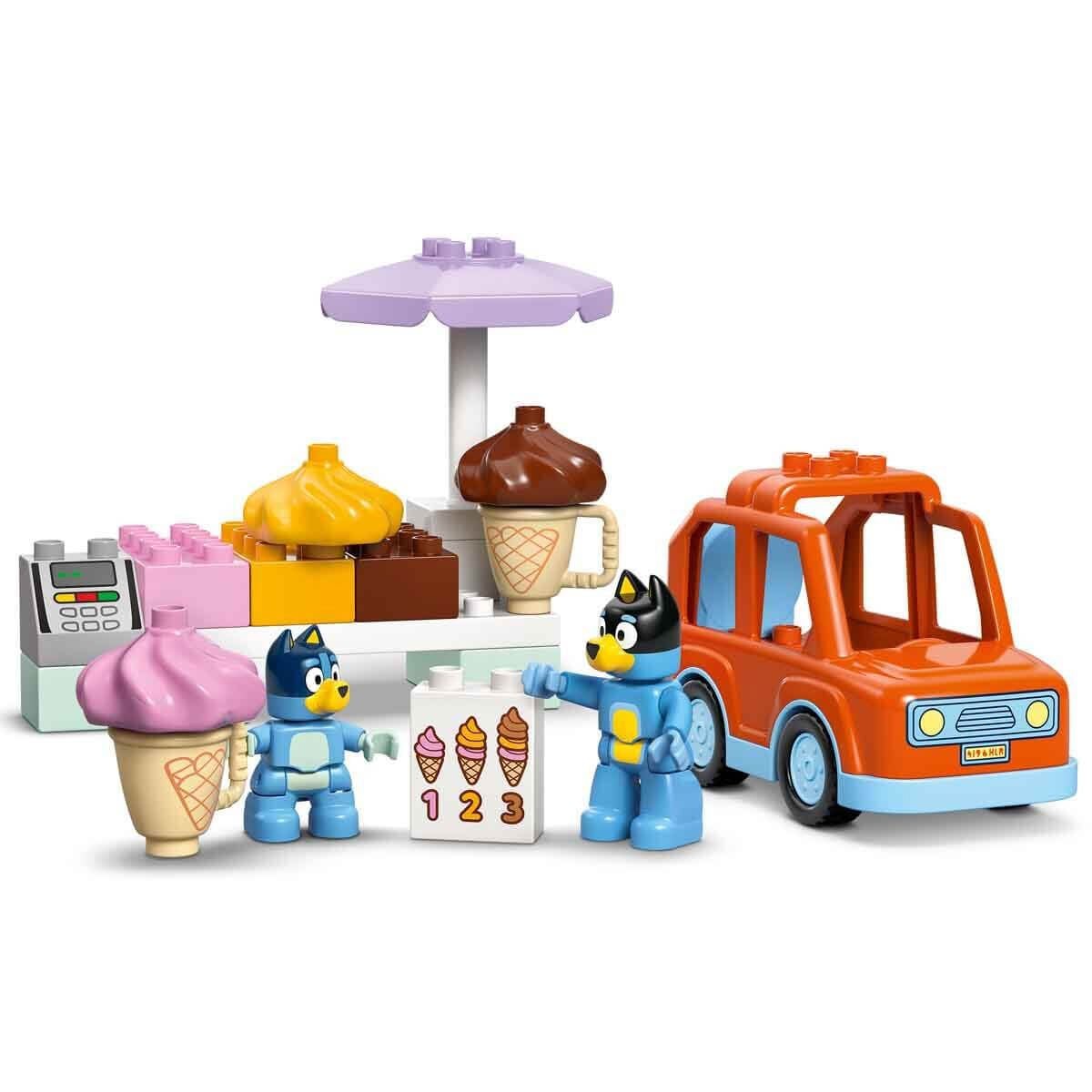 LEGO DUPLO Bluey ile Dondurma Gezisi 10458 - 22 Parça Yapım Seti, 2+ Yaş