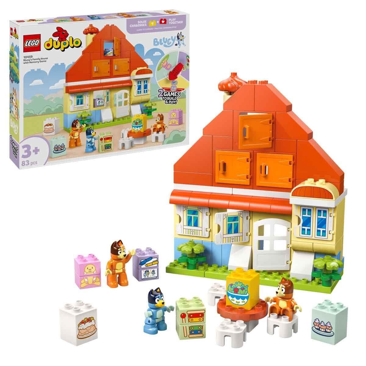 LEGO DUPLO Bluey Ailesinin Evi ve Hafıza Oyunu 10459 - 83 Parça Yapı Seti +3 Yaş