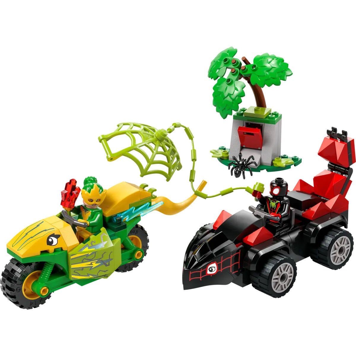 LEGO Marvel 11198 Spin ve Electro Dinozor Aracı Takibi - 124 Parça Yapım Seti (4+ Yaş)
