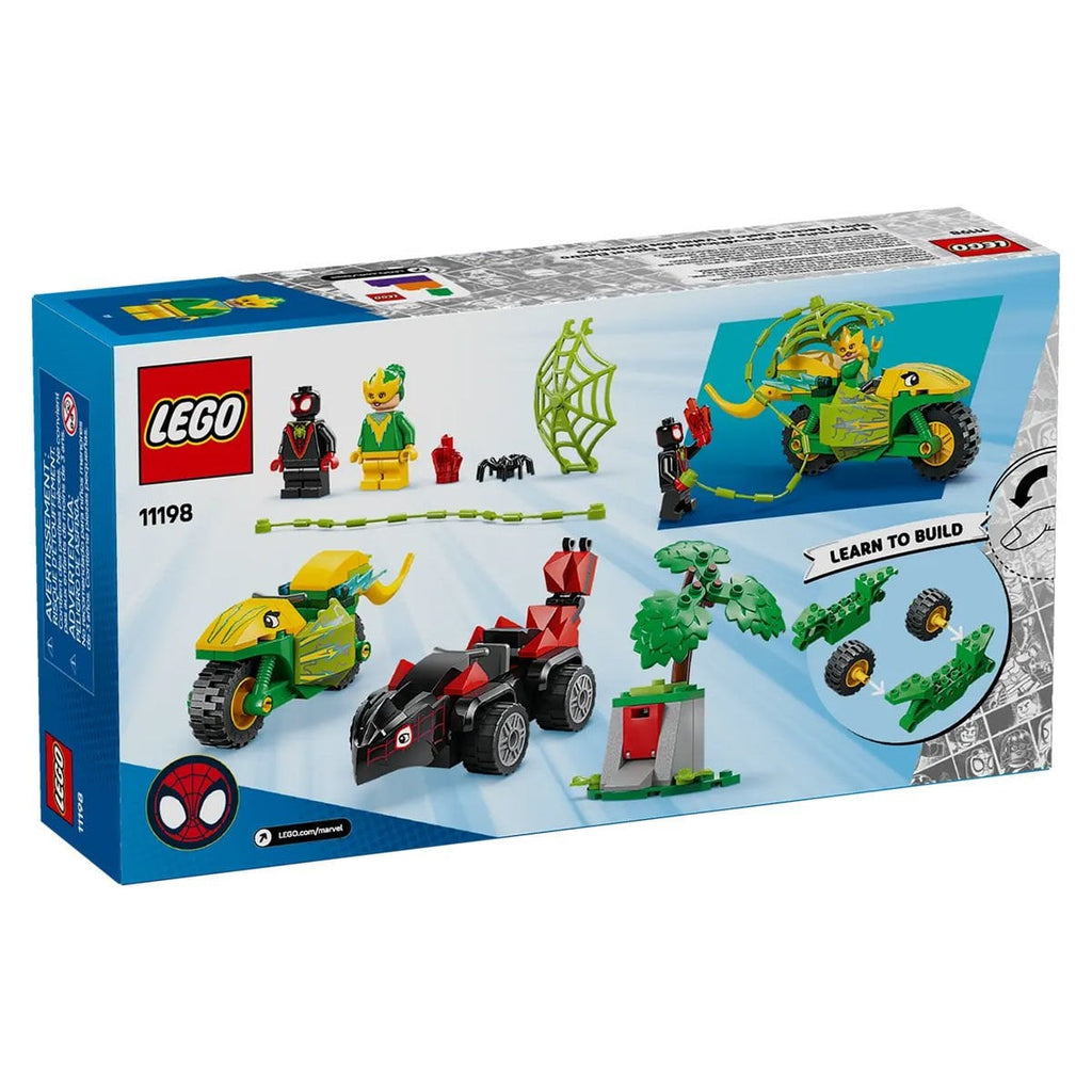 LEGO Marvel 11198 Spin ve Electro Dinozor Aracı Takibi - 124 Parça Yapım Seti (4+ Yaş)