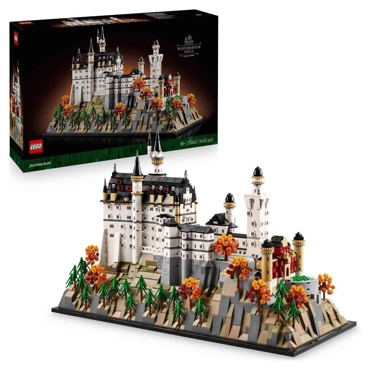 LEGO Architecture Neuschwanstein Şatosu 21063 – 3455 Parça Yetişkin Yapım Seti