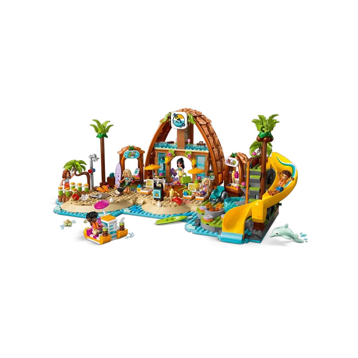 LEGO Friends 42673 Aile Tatil Köyü Plaj Seti - 1140 Parça Yapım Seti, 8+ Yaş