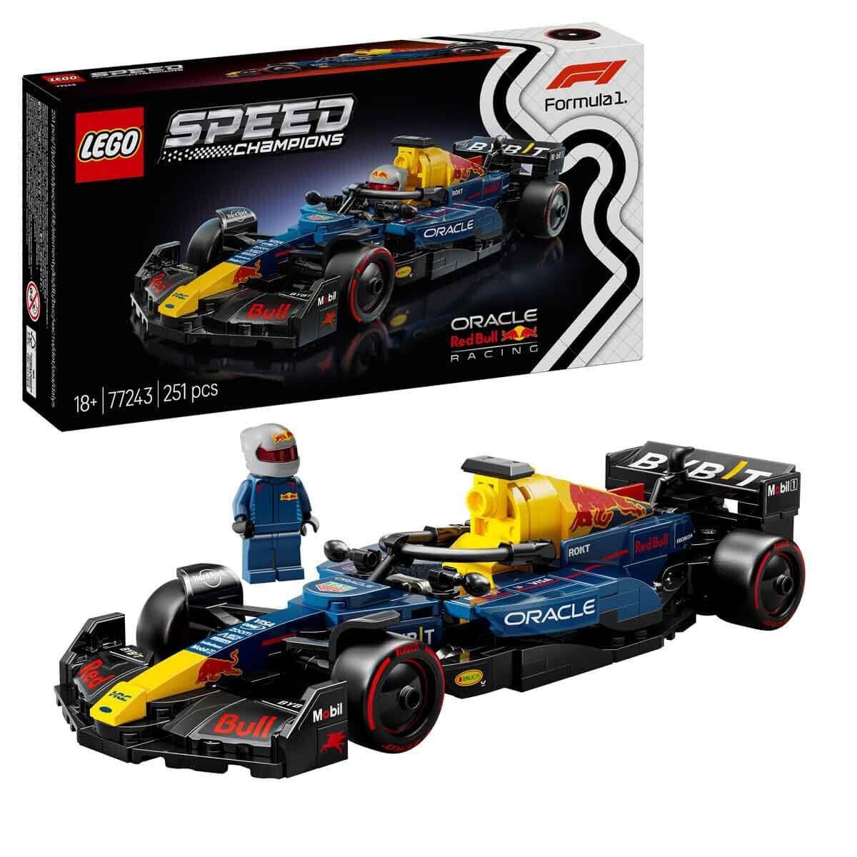 LEGO Speed Champions Oracle Red Bull Racing RB20 F1 Yarış Arabası 77243 - 251 Parça, 18+ Yaş Yetişkin Yapım Seti