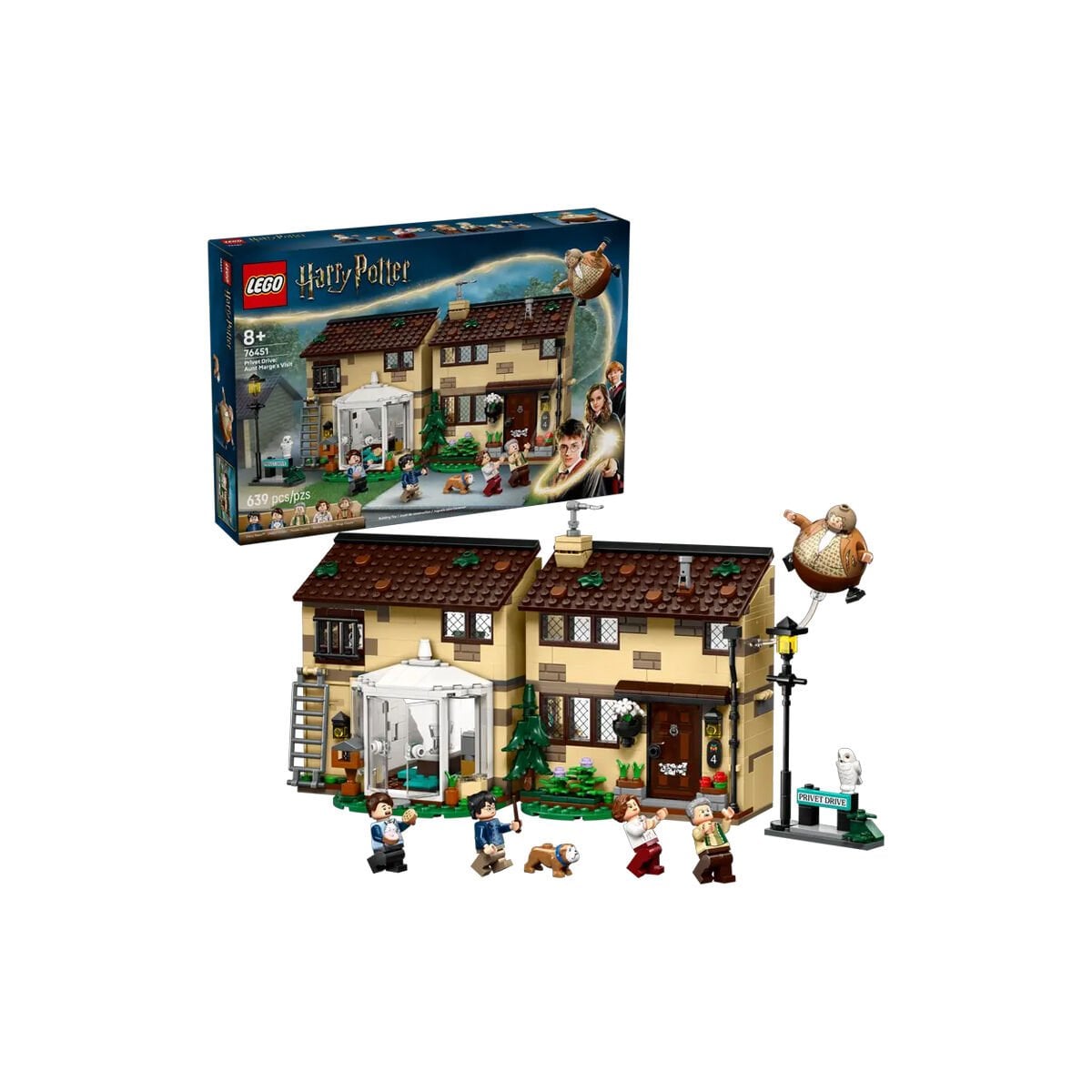 LEGO Harry Potter Privet Drive: Marge Hala'nın Ziyareti 76451 - 639 Parça Yapım Seti (8+ Yaş)