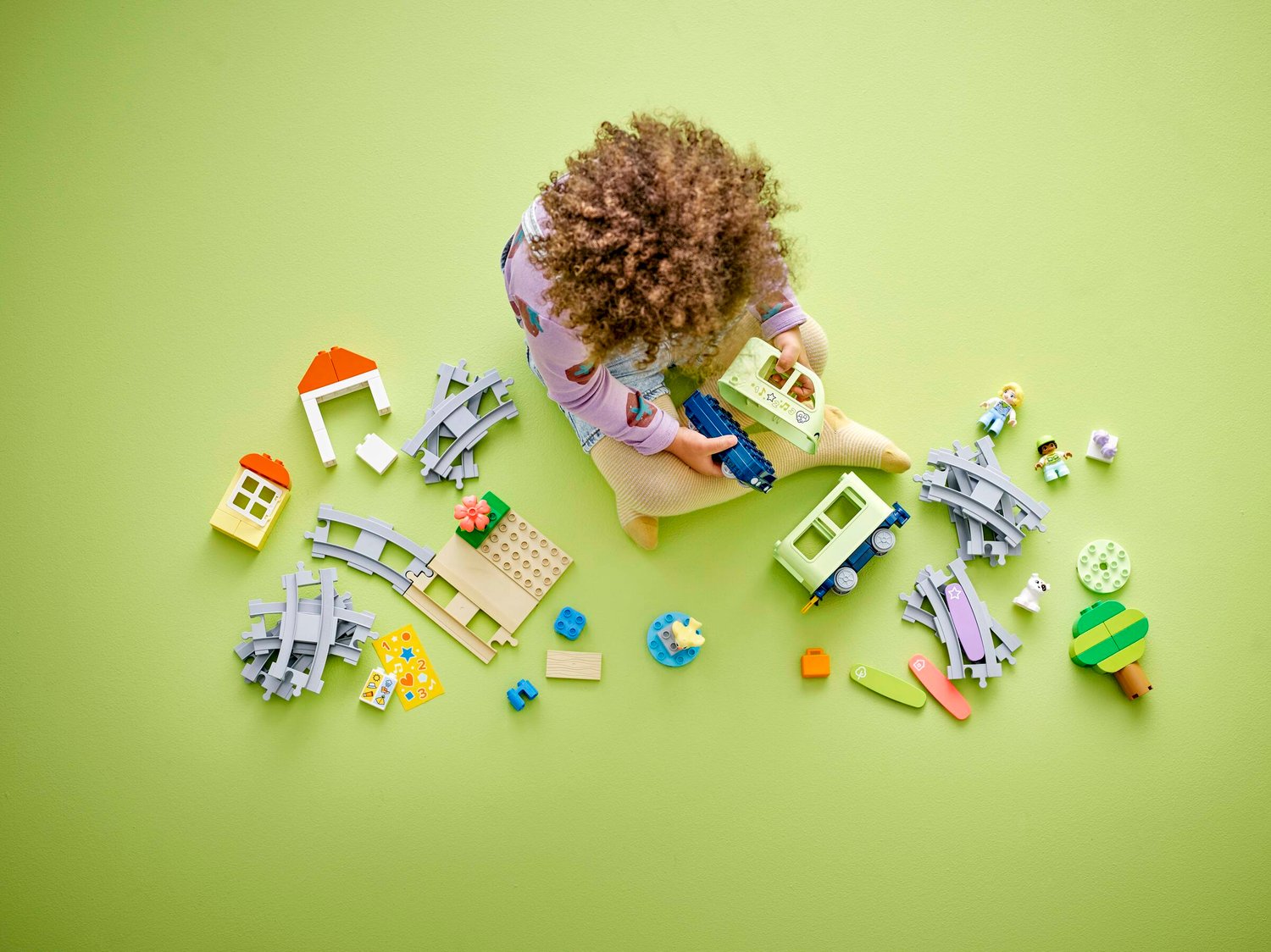 LEGO® DUPLO® Kasabası İnteraktif Macera Treni 10427 - Işıklı Sesli Yapım Seti (57 Parça, 2 Yaş+)
