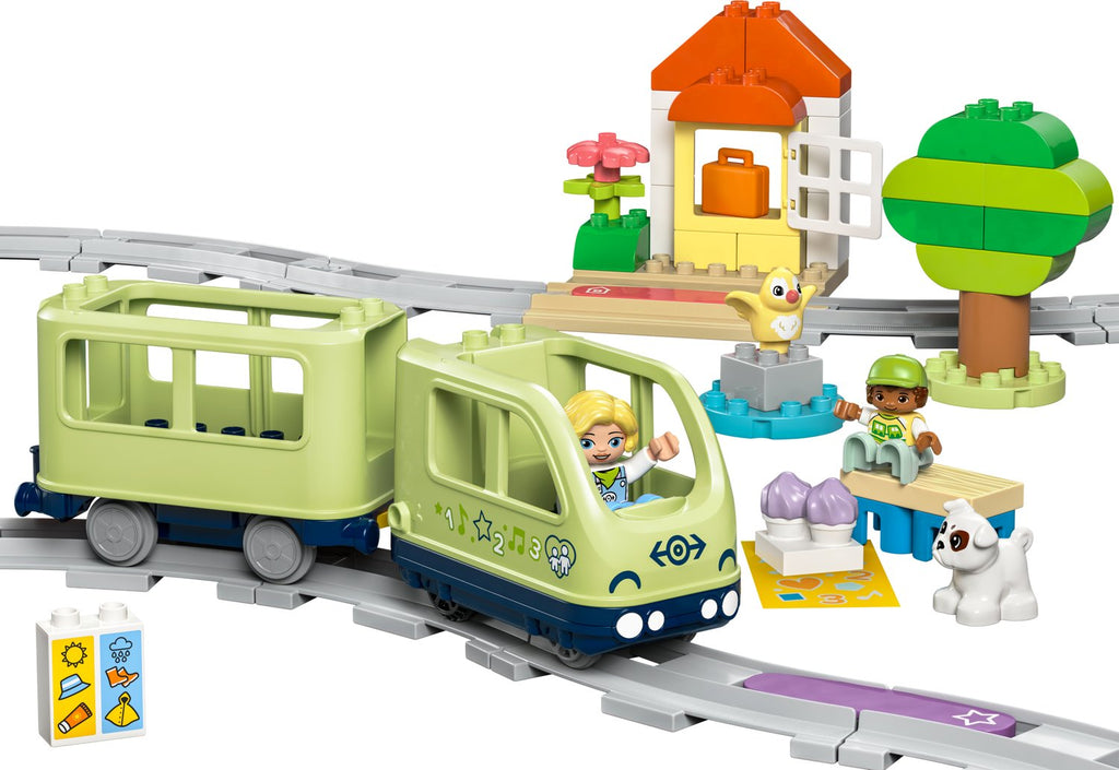 LEGO® DUPLO® Kasabası İnteraktif Macera Treni 10427 - Işıklı Sesli Yapım Seti (57 Parça, 2 Yaş+)