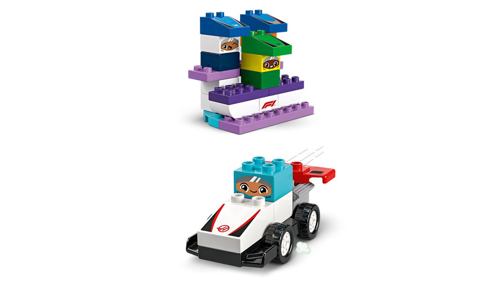 LEGO DUPLO F1 Takımı Yarış Arabaları ve Sürücüleri 70 Parça - 10445