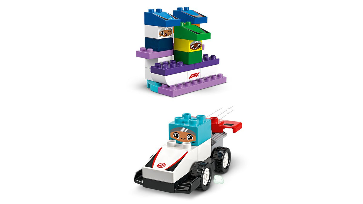 LEGO DUPLO F1 Takımı Yarış Arabaları ve Sürücüleri 70 Parça - 10445