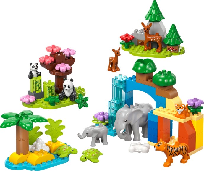 LEGO DUPLO 3'ü 1 Arada Vahşi Hayvan Aileleri (10446) - 92 Parça Eğitici Yapım Seti, 2+ Yaş
