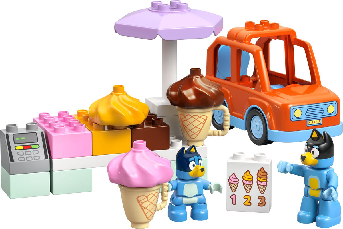 LEGO DUPLO Bluey ile Dondurma Gezisi 10458 - 22 Parça Yapım Seti, 2+ Yaş