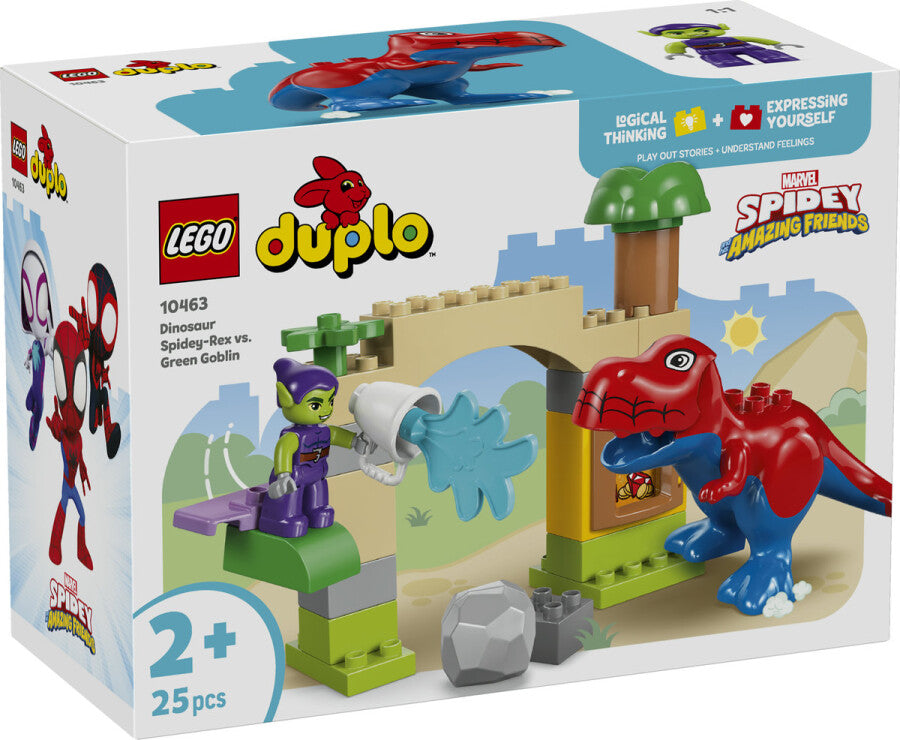 LEGO DUPLO Dinozor Spidey-Rex, Yeşil Goblin'e Karşı 10463 - 25 Parça Yapım Seti