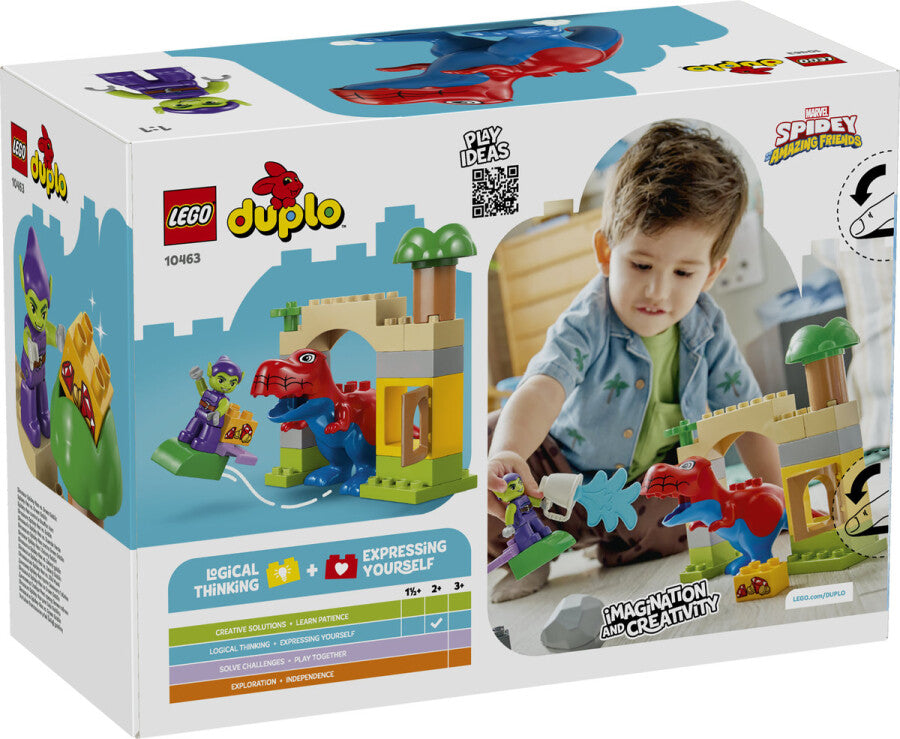 LEGO DUPLO Dinozor Spidey-Rex, Yeşil Goblin'e Karşı 10463 - 25 Parça Yapım Seti