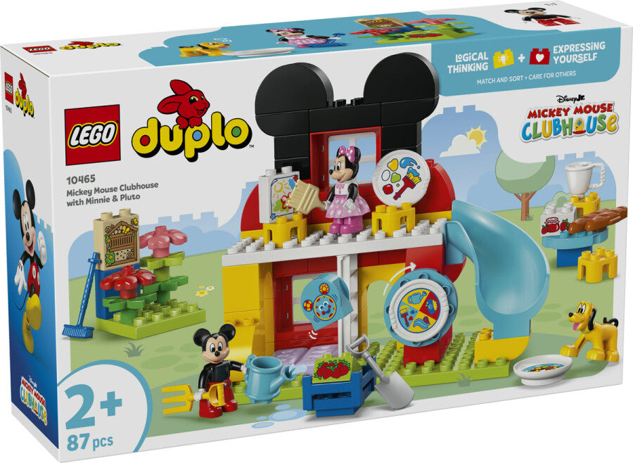 LEGO DUPLO Minnie ve Pluto ile Mickey'nin Kulüp Evi 10465 - 87 Parça Yapım Seti