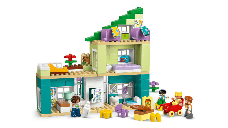 10470 Lego Duplo 3ü1 arada Figürlü Modern Aile Evi 166 parça +2 yaş