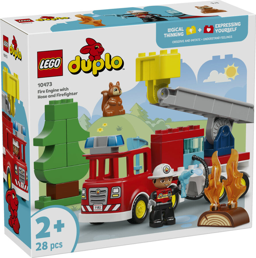 10473 Lego Duplo Hortumlu İtfaiye Aracı ve İtfaiyeci 28 parça +2 yaş