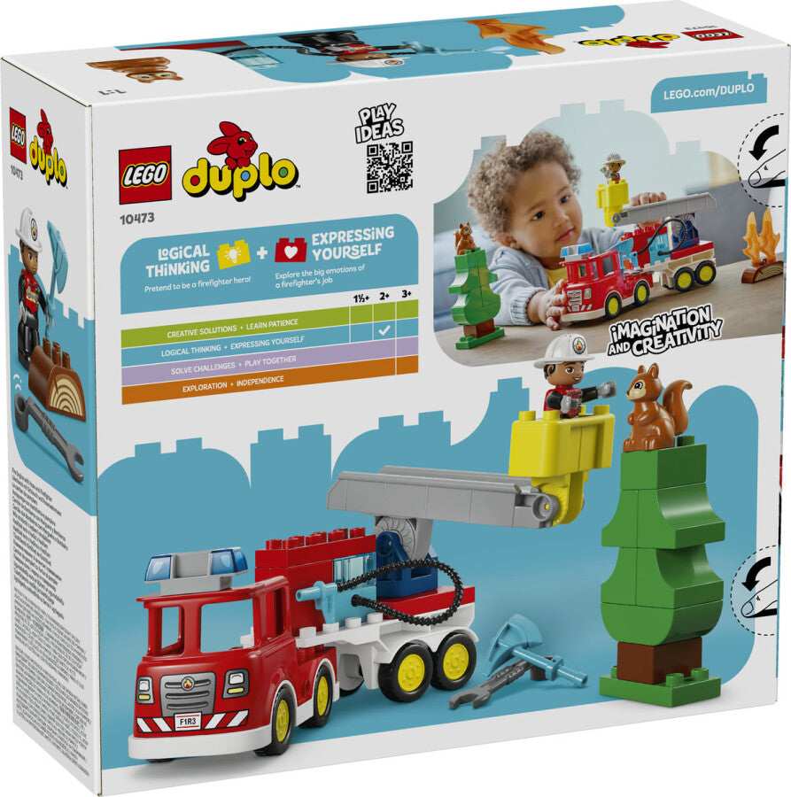 10473 Lego Duplo Hortumlu İtfaiye Aracı ve İtfaiyeci 28 parça +2 yaş