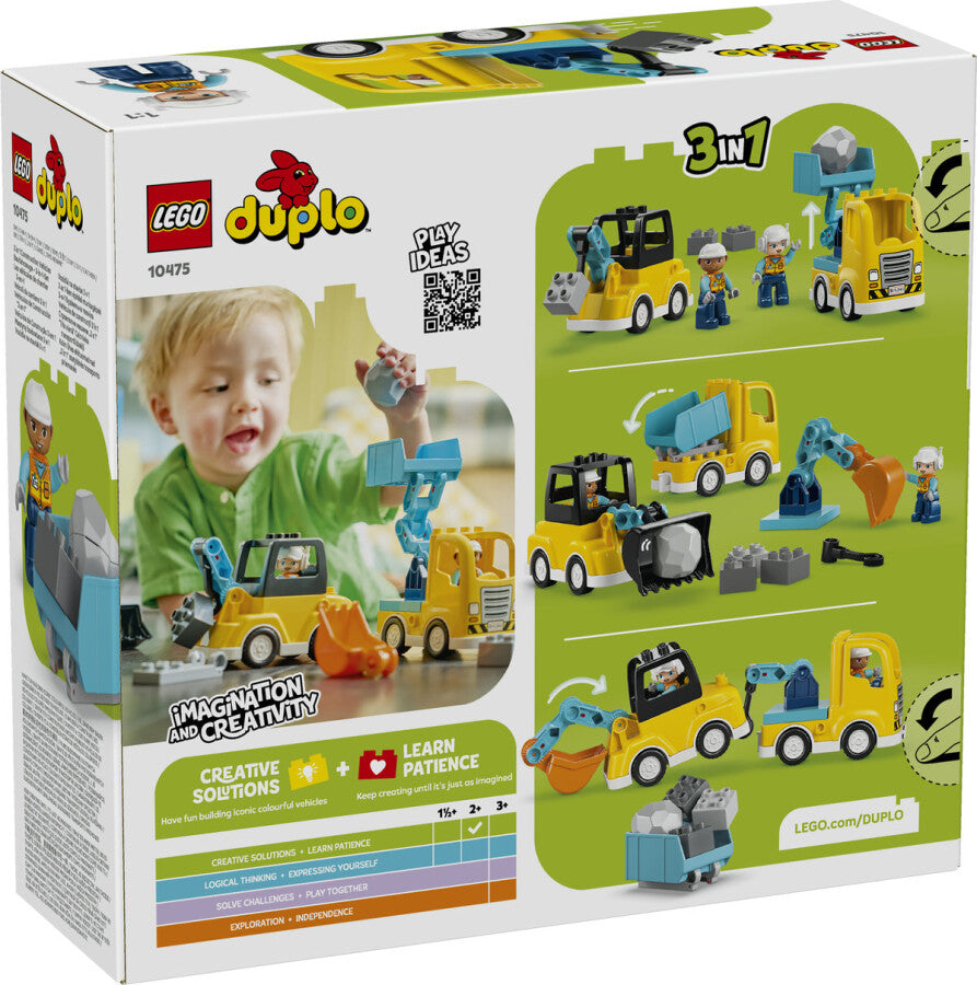 10475 Lego Duplo 3ü1 arada İnşaat Araçları 22 parça +2 yaş