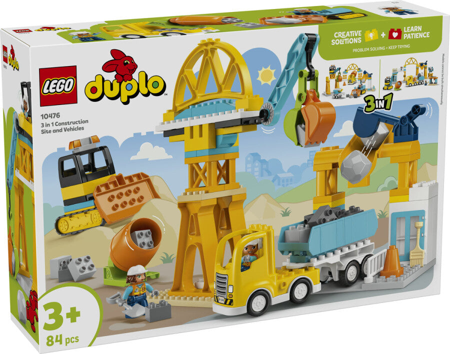 10476 Lego Duplo İnşaat Sahası ve Araçları 84 parça +3 yaş