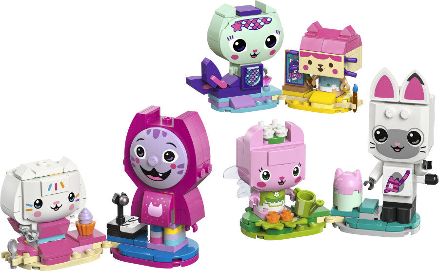 LEGO Gabby's Dollhouse Gabby'nin Parçalarla İnşa Edilen Kedi Arkadaşları 11215 - 324 Parça Yapım Seti
