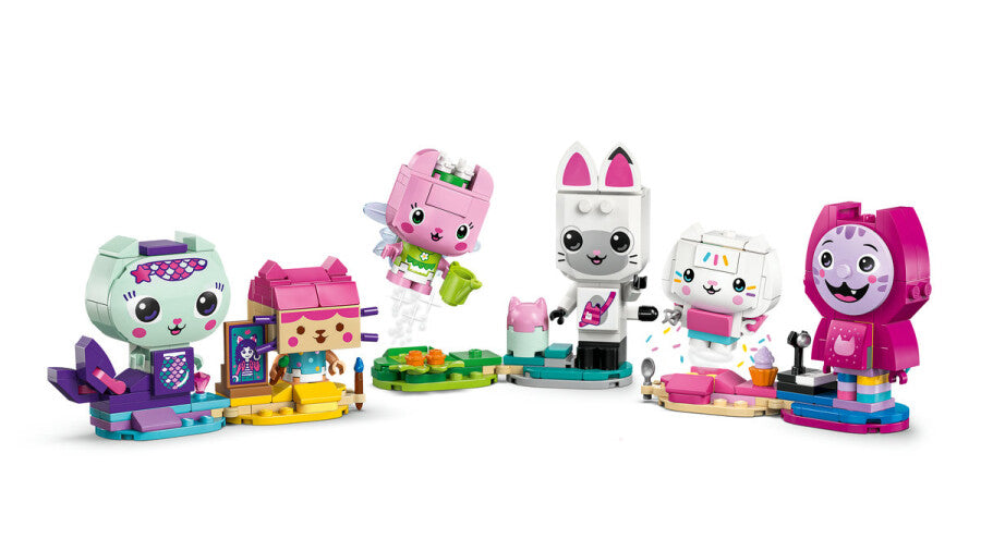 LEGO Gabby's Dollhouse Gabby'nin Parçalarla İnşa Edilen Kedi Arkadaşları 11215 - 324 Parça Yapım Seti