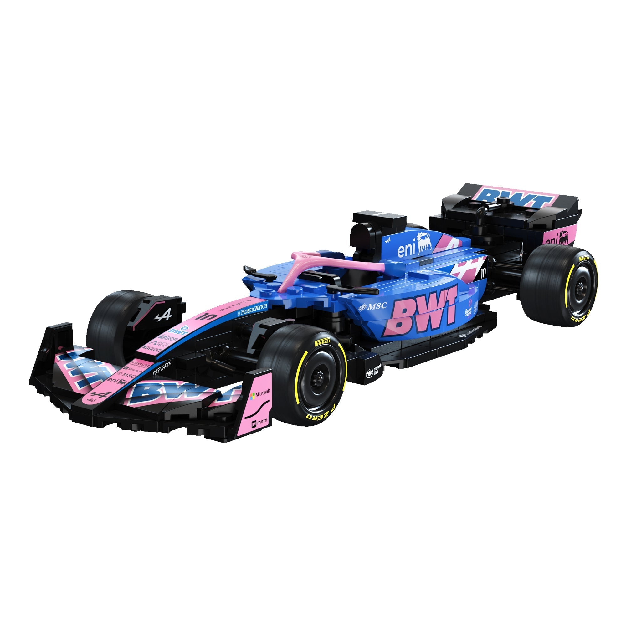 CaDA C55024W BWT Alpine F1 A525 Yapı Bloğu Model Araç Seti - 1:24 Ölçek, 300 Parça, 8+ Yaş
