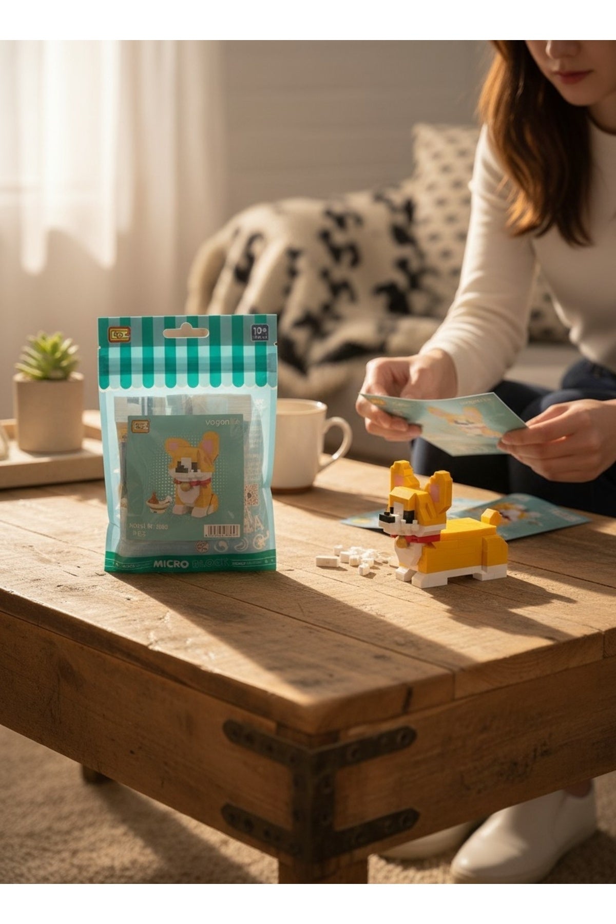 LZ8605 LOZ Köpek Blok Seti Mini Poşet -Vagon life