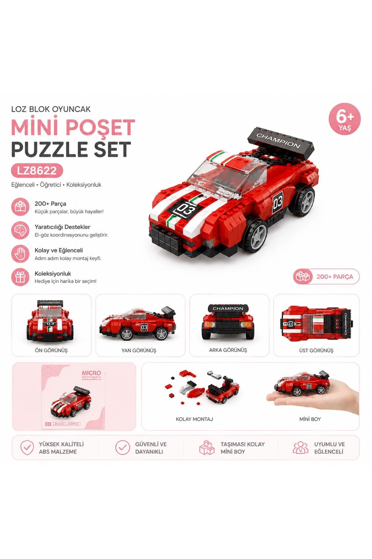 LZ8622 LOZ Blok Oyuncak Mini Poşet -Vagonlife