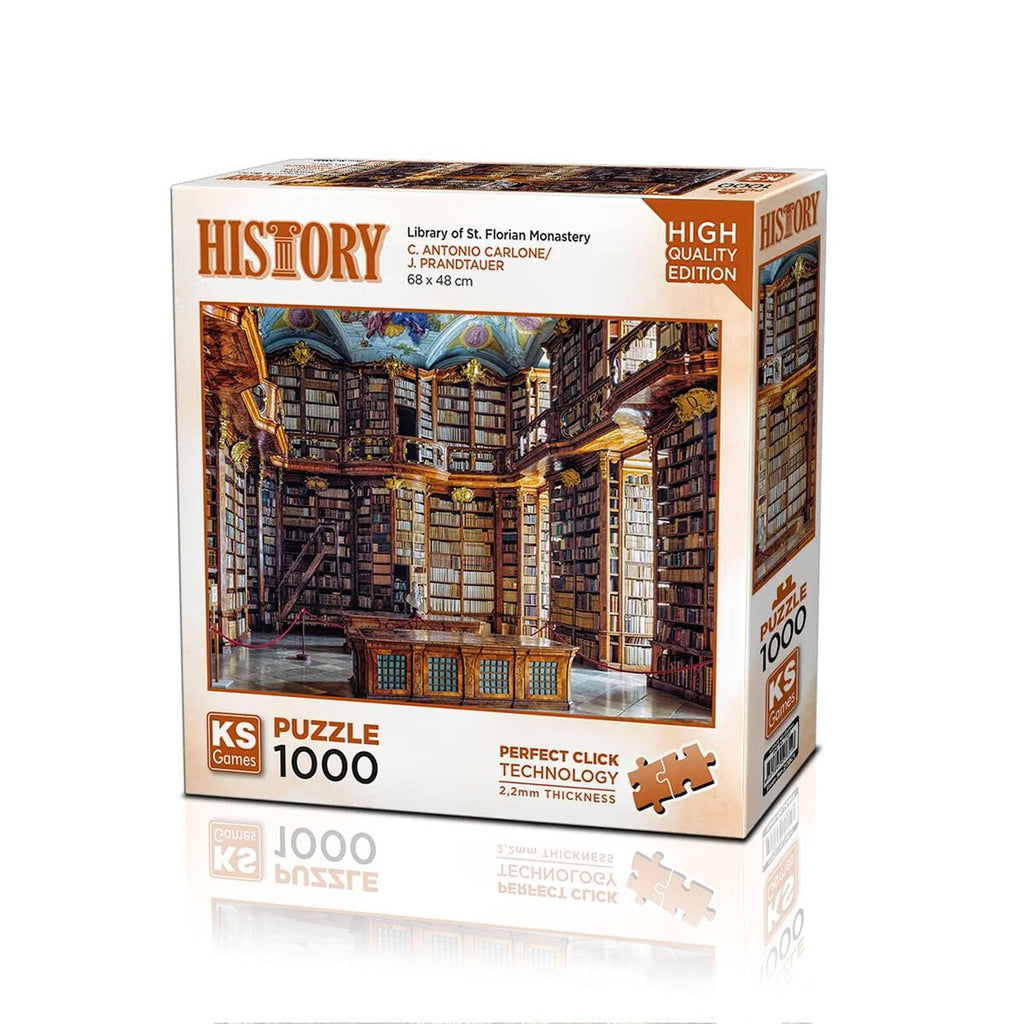 KS Games History 1000 Parça Puzzle - St. Florian Manastırı Kütüphanesi (20801)