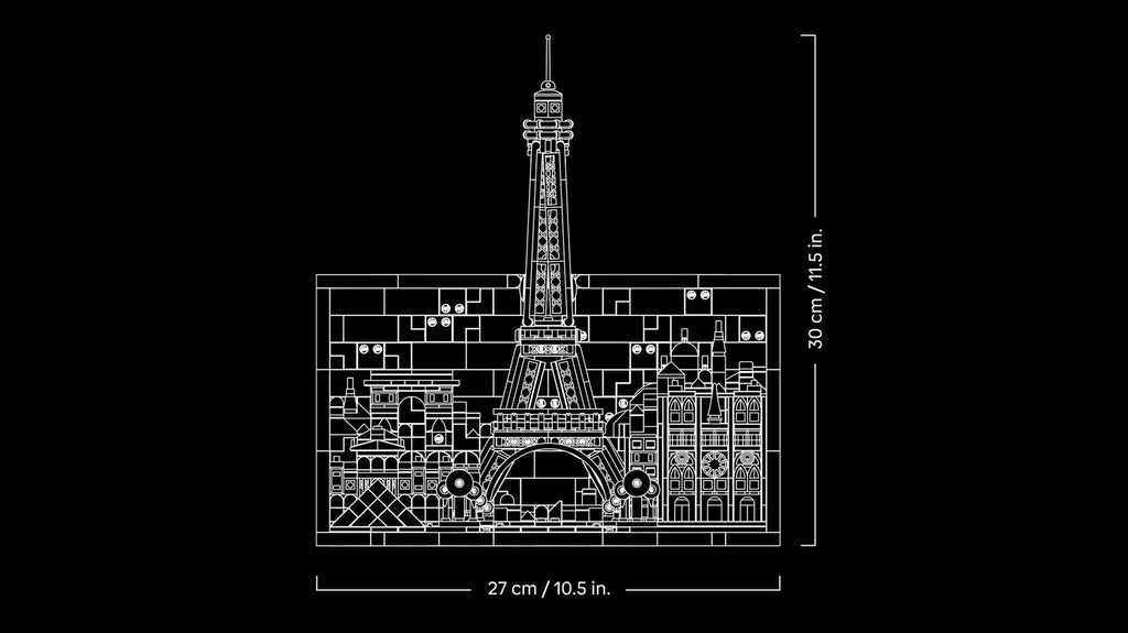 LEGO Architecture Paris – Aşıklar Şehri 21064 | 958 Parça Yetişkin Yapım Seti
