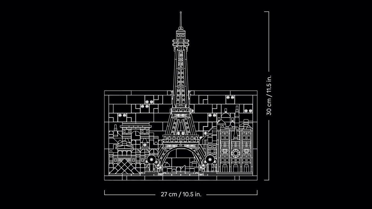 LEGO Architecture Paris – Aşıklar Şehri 21064 | 958 Parça Yetişkin Yapım Seti