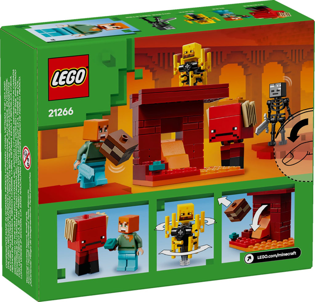 LEGO Minecraft Nether Lav Savaşı 21266 - 99 Parça Yapım Seti (6+ Yaş)