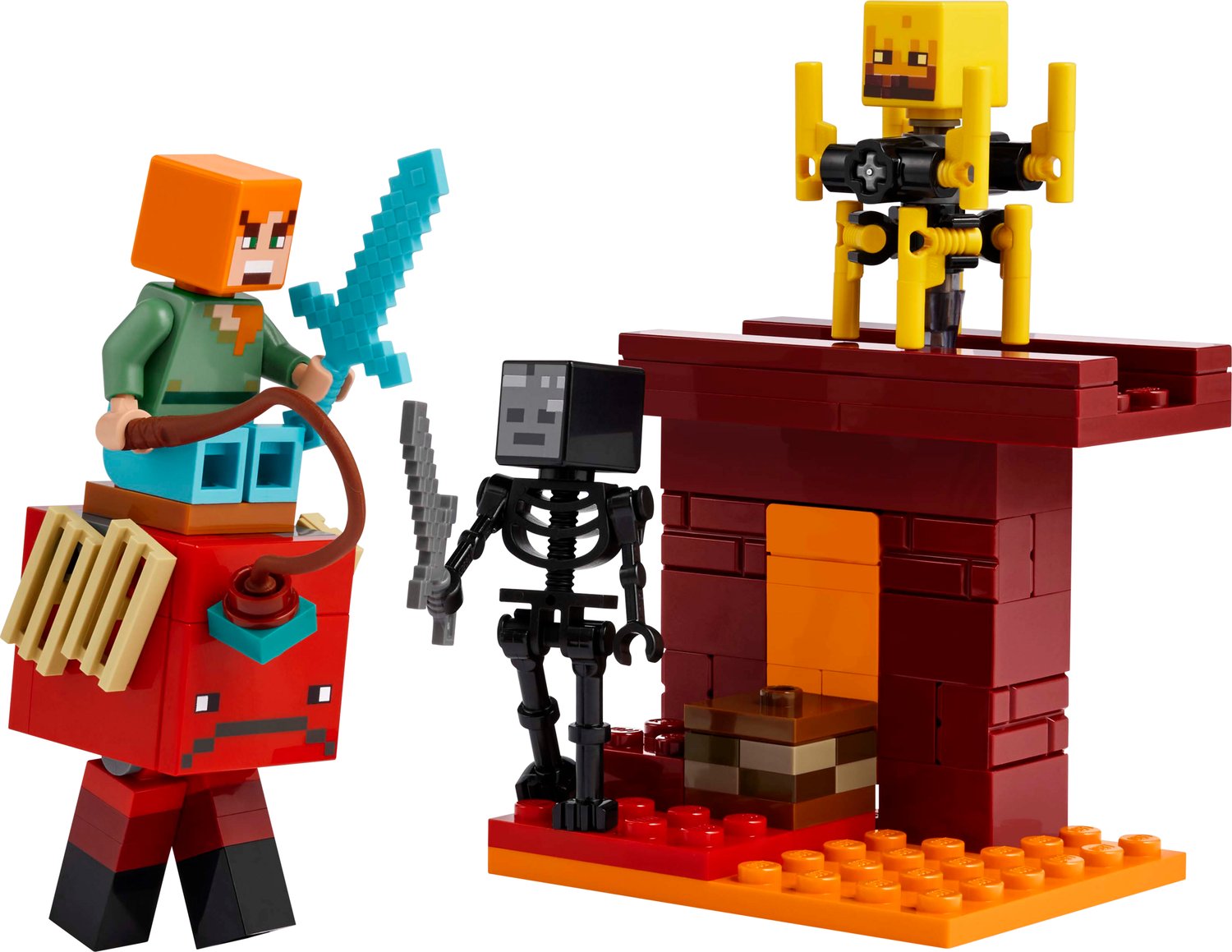 LEGO Minecraft Nether Lav Savaşı 21266 - 99 Parça Yapım Seti (6+ Yaş)