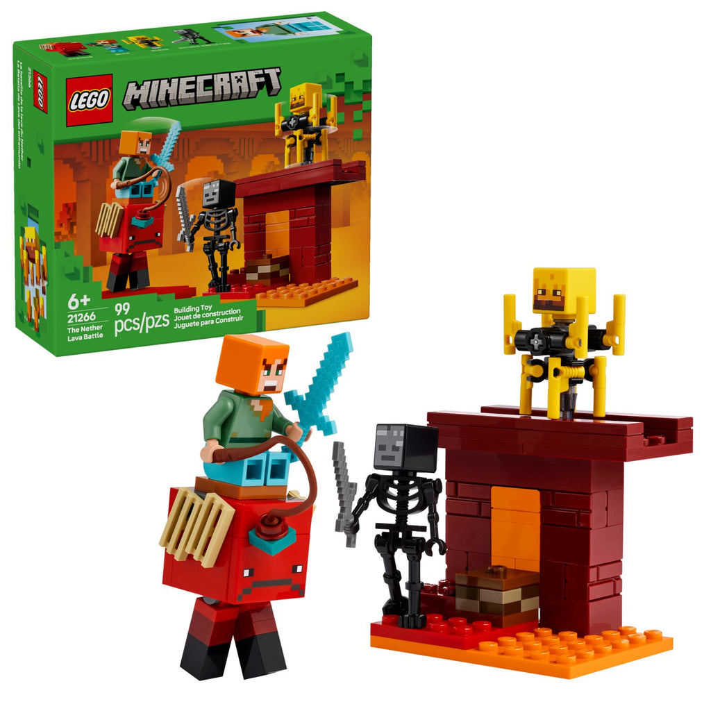 LEGO Minecraft Nether Lav Savaşı 21266 - 99 Parça Yapım Seti (6+ Yaş)
