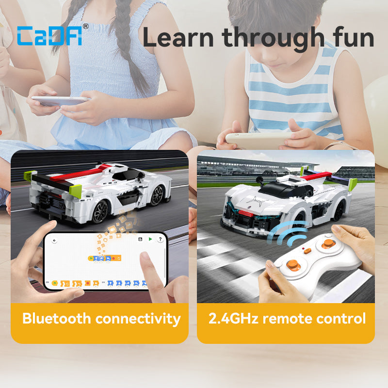 CaDA Pininfarina-H2 Speed RC Yapı Bloğu Model Araba - 296 Parça, 1:20 Ölçek (C51090W)