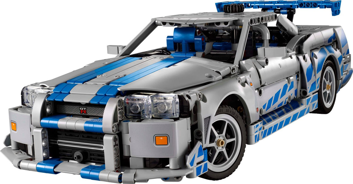 LEGO Technic 2 Fast 2 Furious Nissan Skyline GT-R (R34) Model Araba Yapım Seti - 1410 Parça, 18+ Yaş - 42210