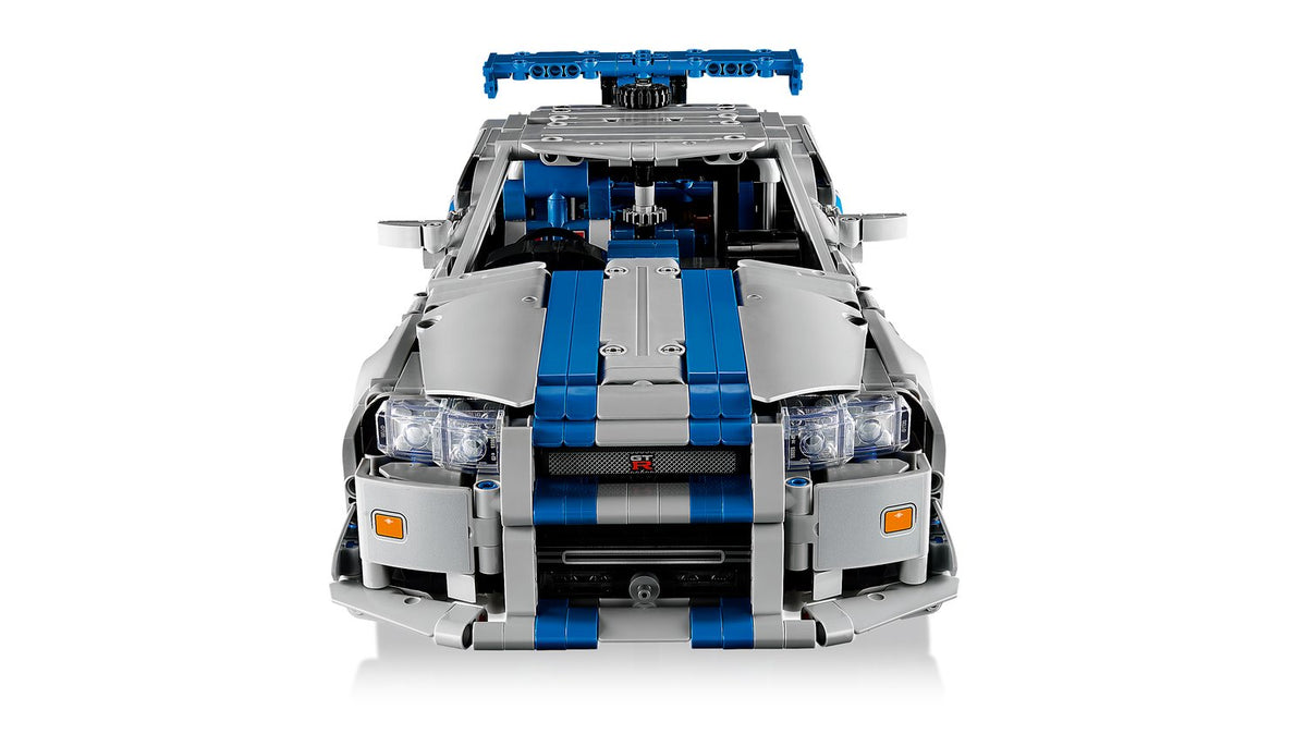 LEGO Technic 2 Fast 2 Furious Nissan Skyline GT-R (R34) Model Araba Yapım Seti - 1410 Parça, 18+ Yaş - 42210