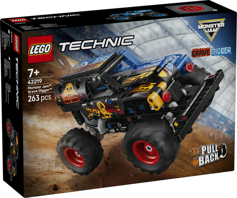 LEGO Technic Monster Jam Grave Digger Ateş ve Buz 42219 - 263 Parça Yapım Seti