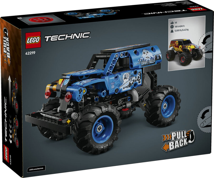 LEGO Technic Monster Jam Grave Digger Ateş ve Buz 42219 - 263 Parça Yapım Seti