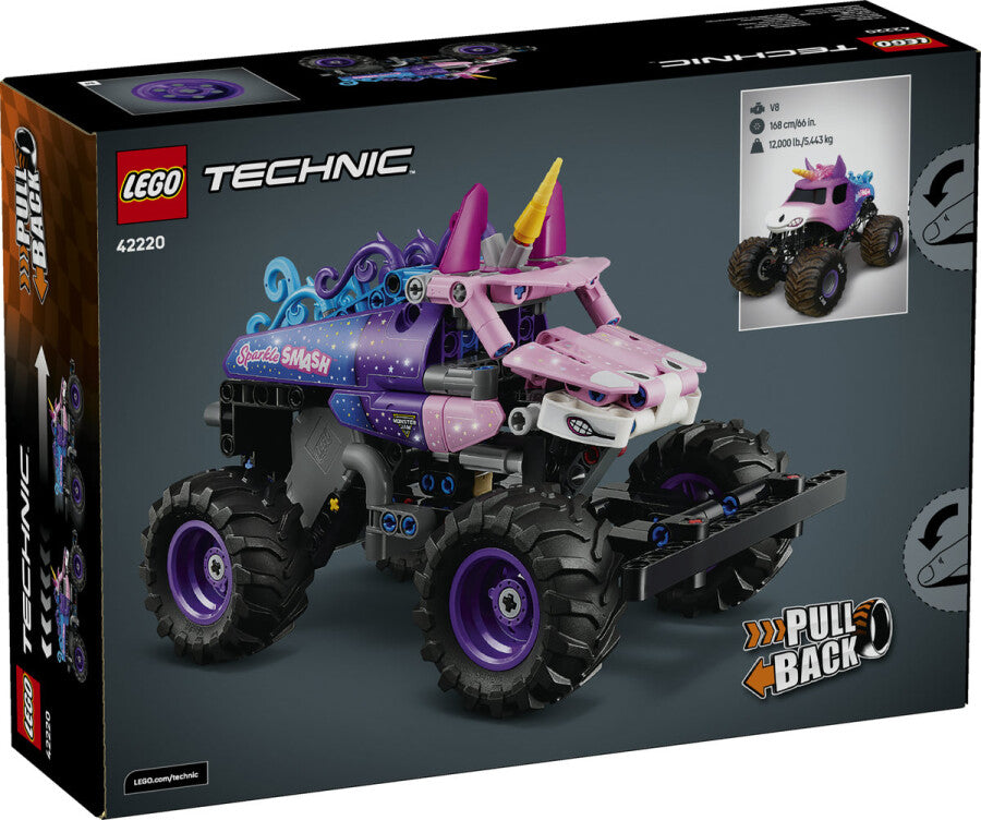 LEGO Technic Monster Jam Sparkle Smash Çek-Bırak 42220 - 243 Parça Yapım Seti
