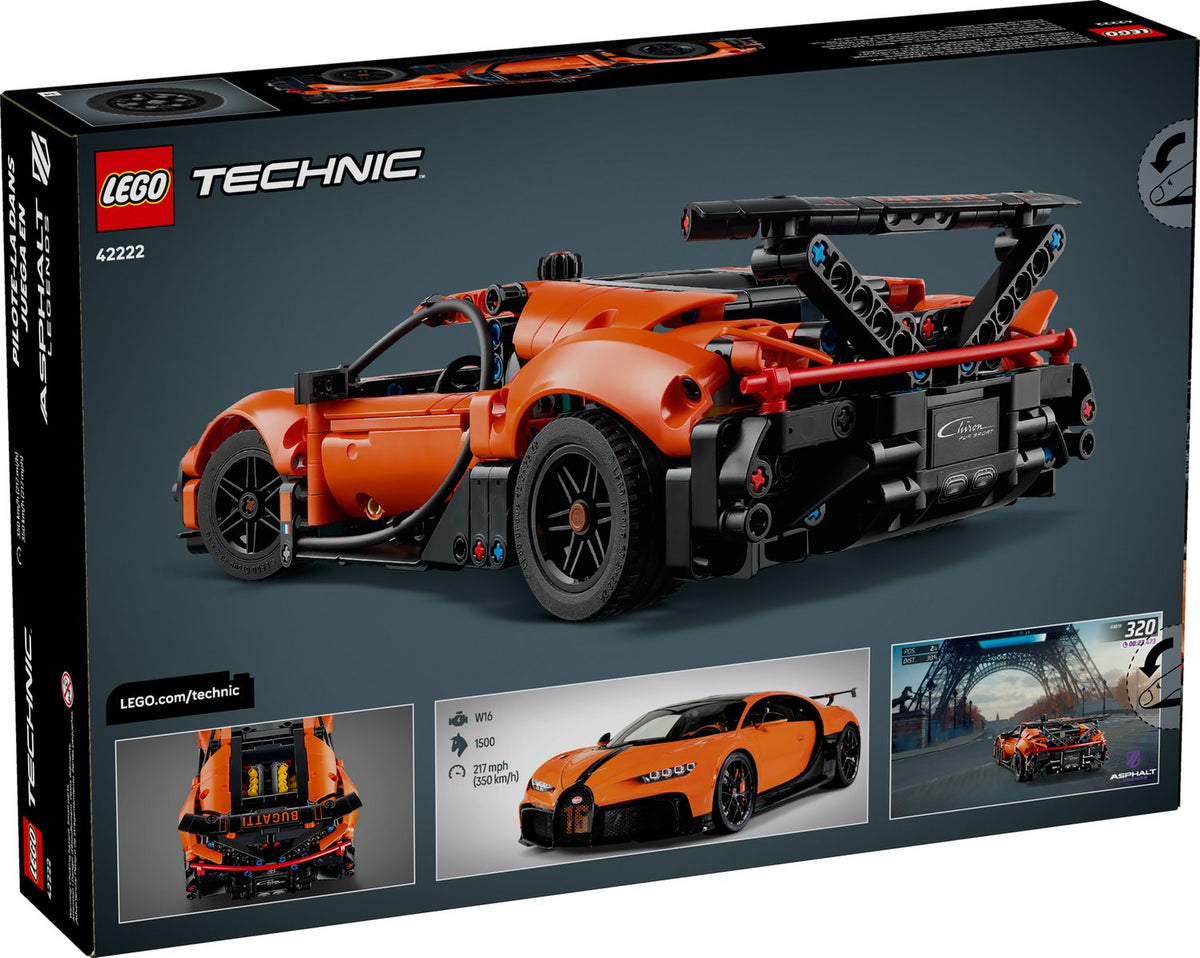 LEGO Technic Bugatti Chiron Pur Sport Hiper Araba 42222 - 771 Parça Yapım Seti (9+ Yaş)