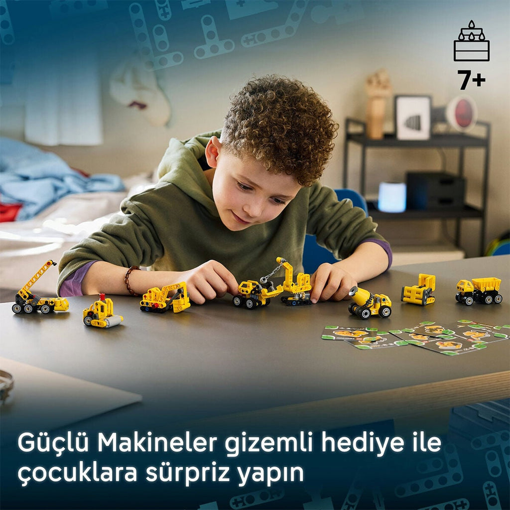 LEGO Technic Mighty Machines 42233 Sürpriz Yapım Kutusu – 8 Modelden Biri Rastgele, 44 Parça, +7 Yaş
