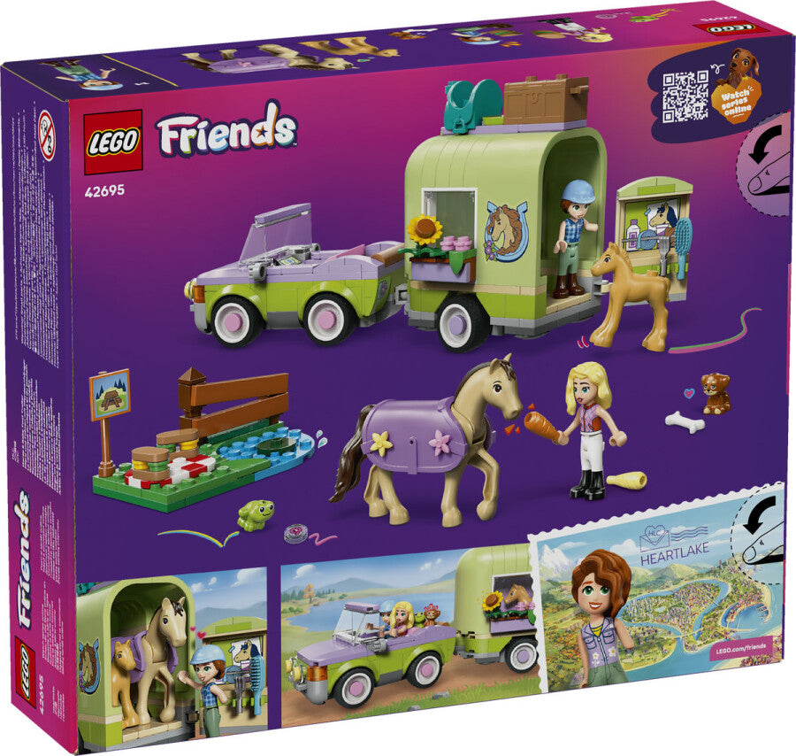 42695 Lego Friends At ve Tay Römorku 279 parça +7 yaş