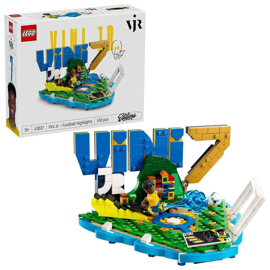 LEGO Editions Vini Jr. – Football Highlights 43027 | Vinicius Junior Futbol Sergilik Yapım Seti (510 Parça)