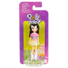 Polly Pocket Tekli Mini Bebek - Siyah Saçlı (Kalpli Kıyafet)