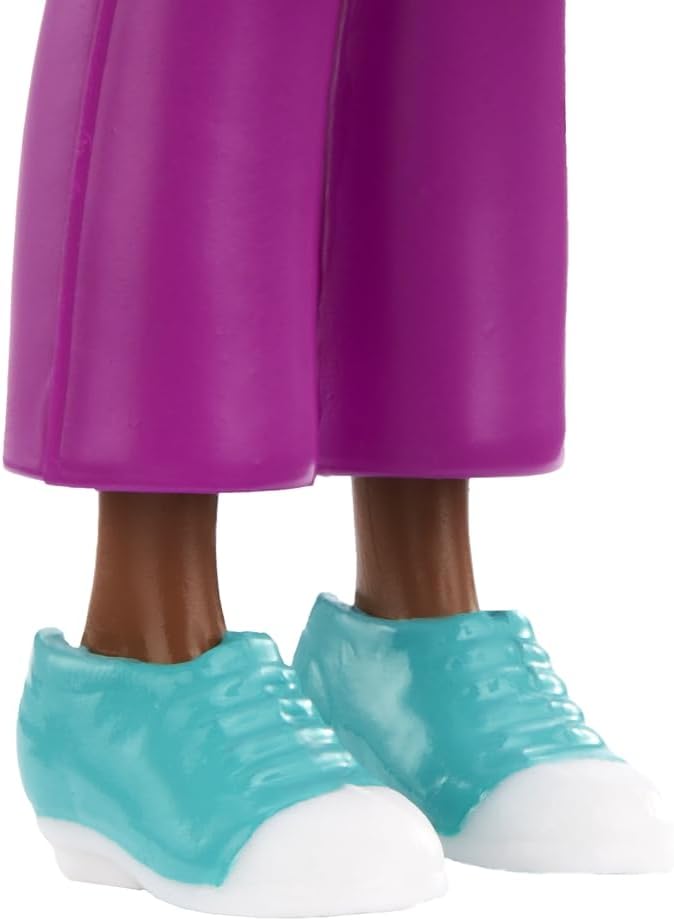Polly Pocket Tekli Mini Bebek - Shani (Güneş Baskılı Teal Tişört & Mor Pantolon)