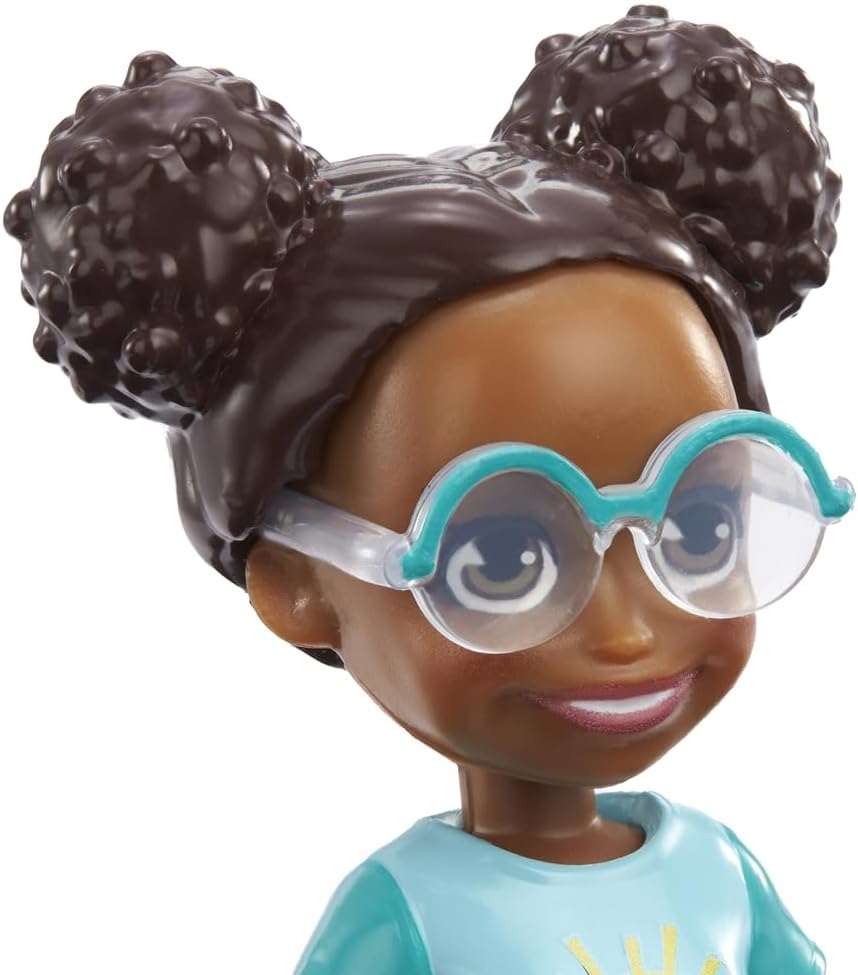 Polly Pocket Tekli Mini Bebek - Shani (Güneş Baskılı Teal Tişört & Mor Pantolon)